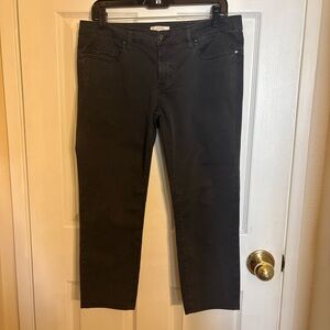 VERSACE COLLECTION black cropped jeans